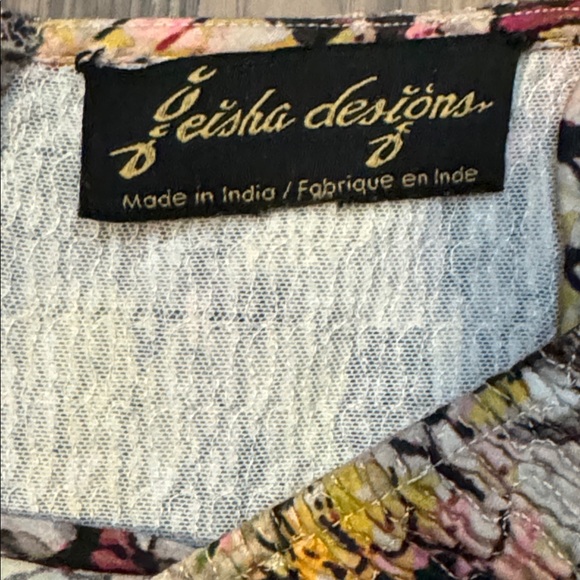 Geisha Designs Anthropologie Jessamyn Floral Printed Zip Up Midi Dress - Picture 7 of 12